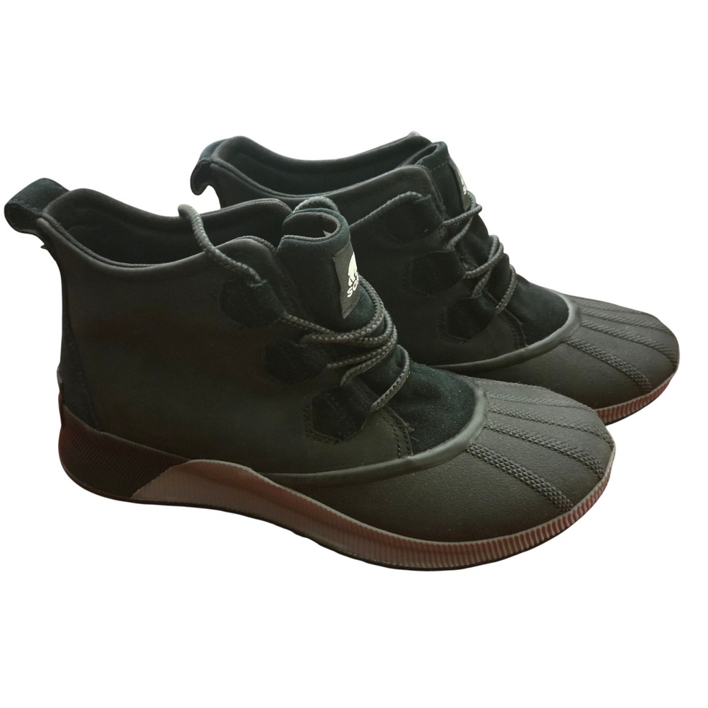 Sorel Out N About III Classic Waterproof Rain Boots Black Sea Salt NL4431-010 12